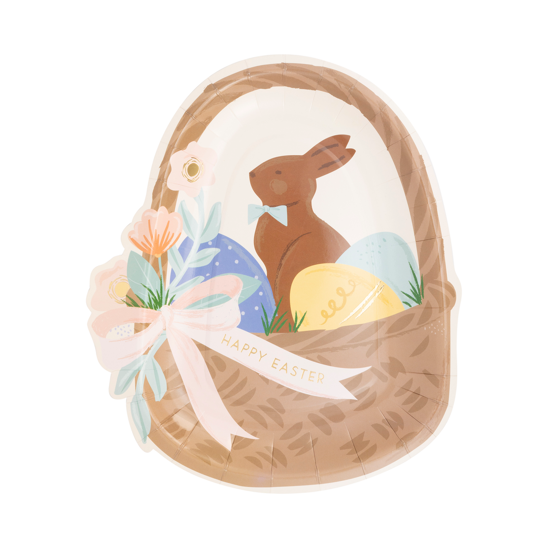 Easter Basket Shaped Plates (x8)
