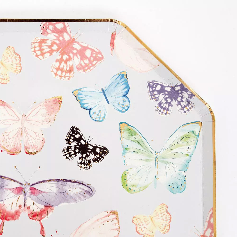 Butterfly Large Dinner Plates - Pack of 8