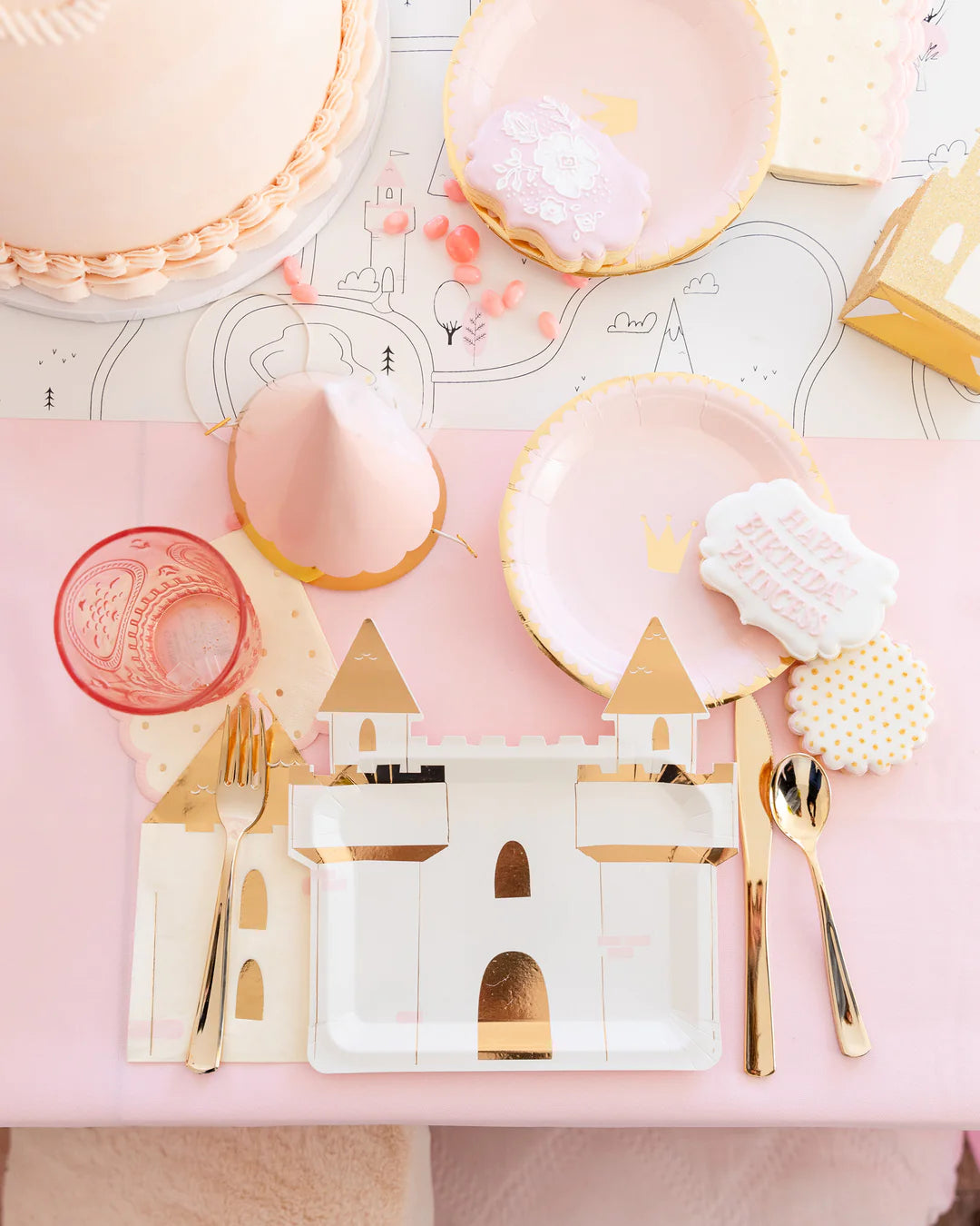 PRINCESS CASTLE SHAPED GUEST NAPKIN