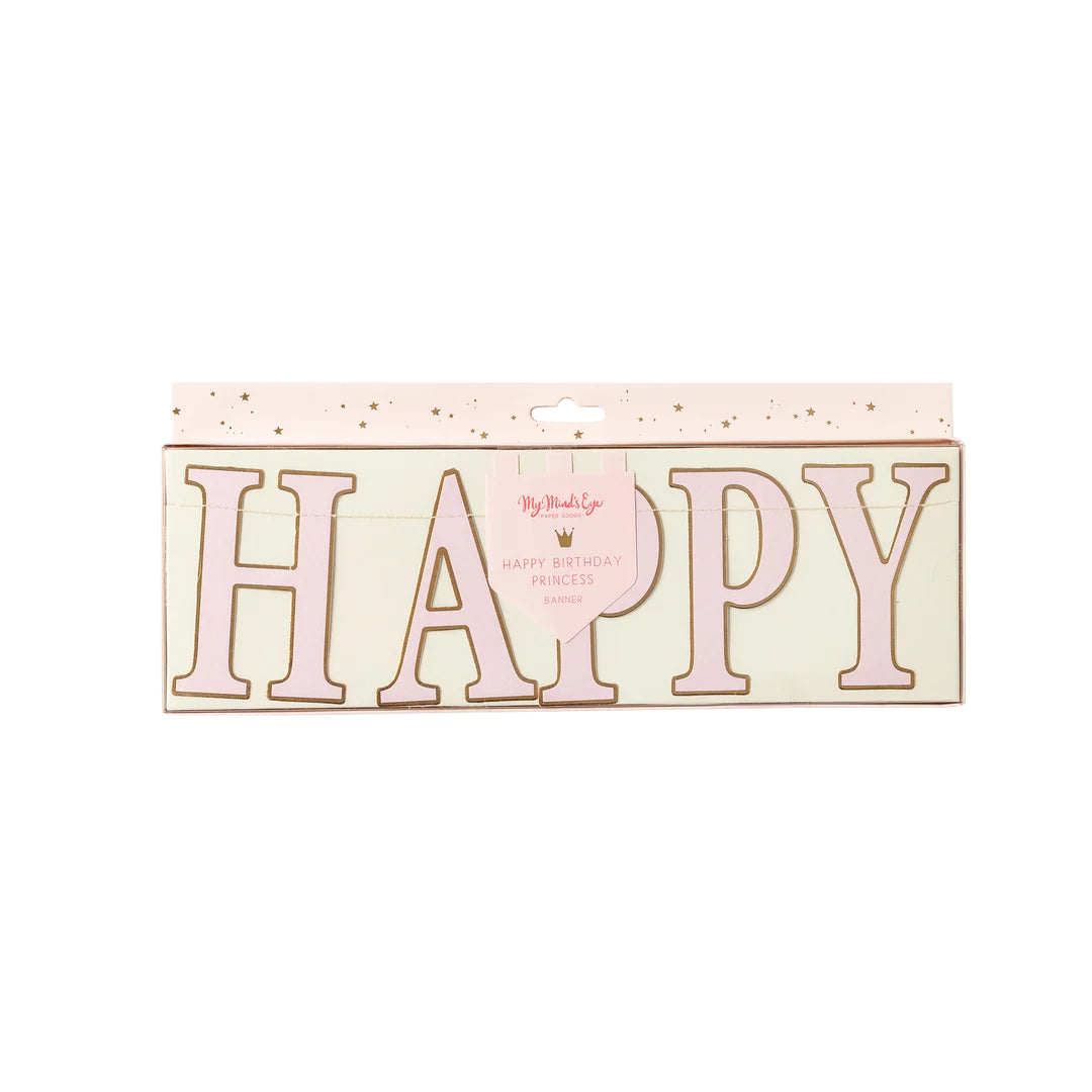 PRINCESS HAPPY BIRTHDAY BANNER