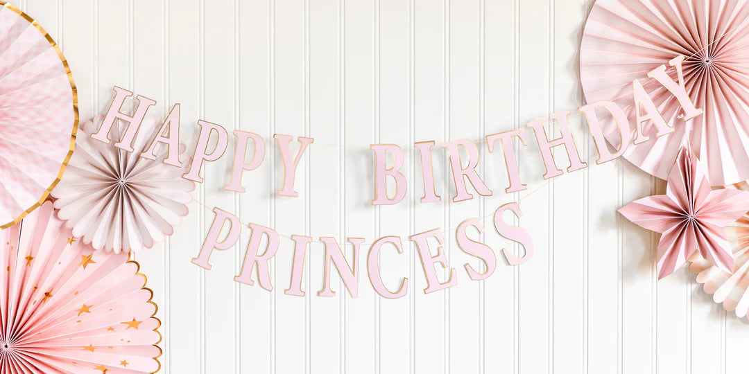 PRINCESS HAPPY BIRTHDAY BANNER