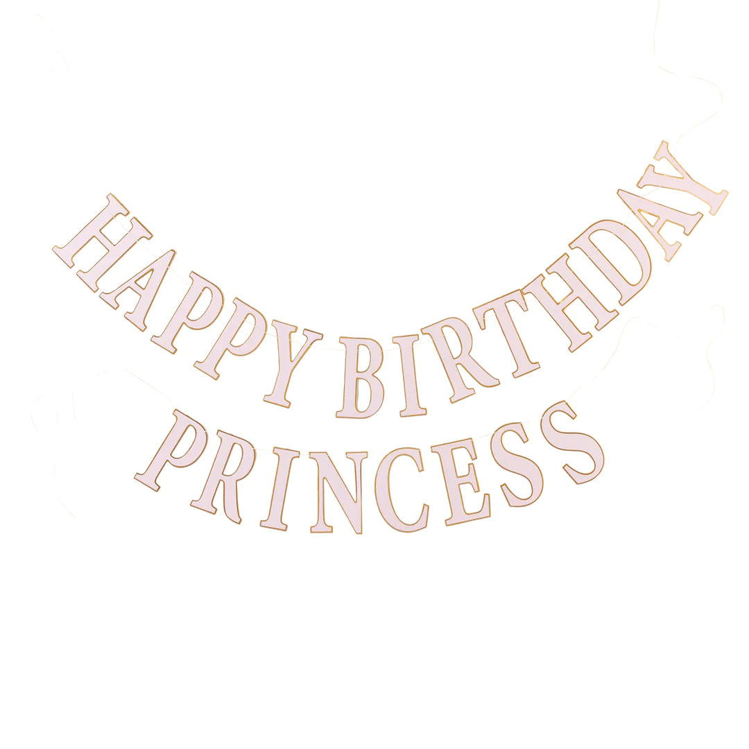 PRINCESS HAPPY BIRTHDAY BANNER