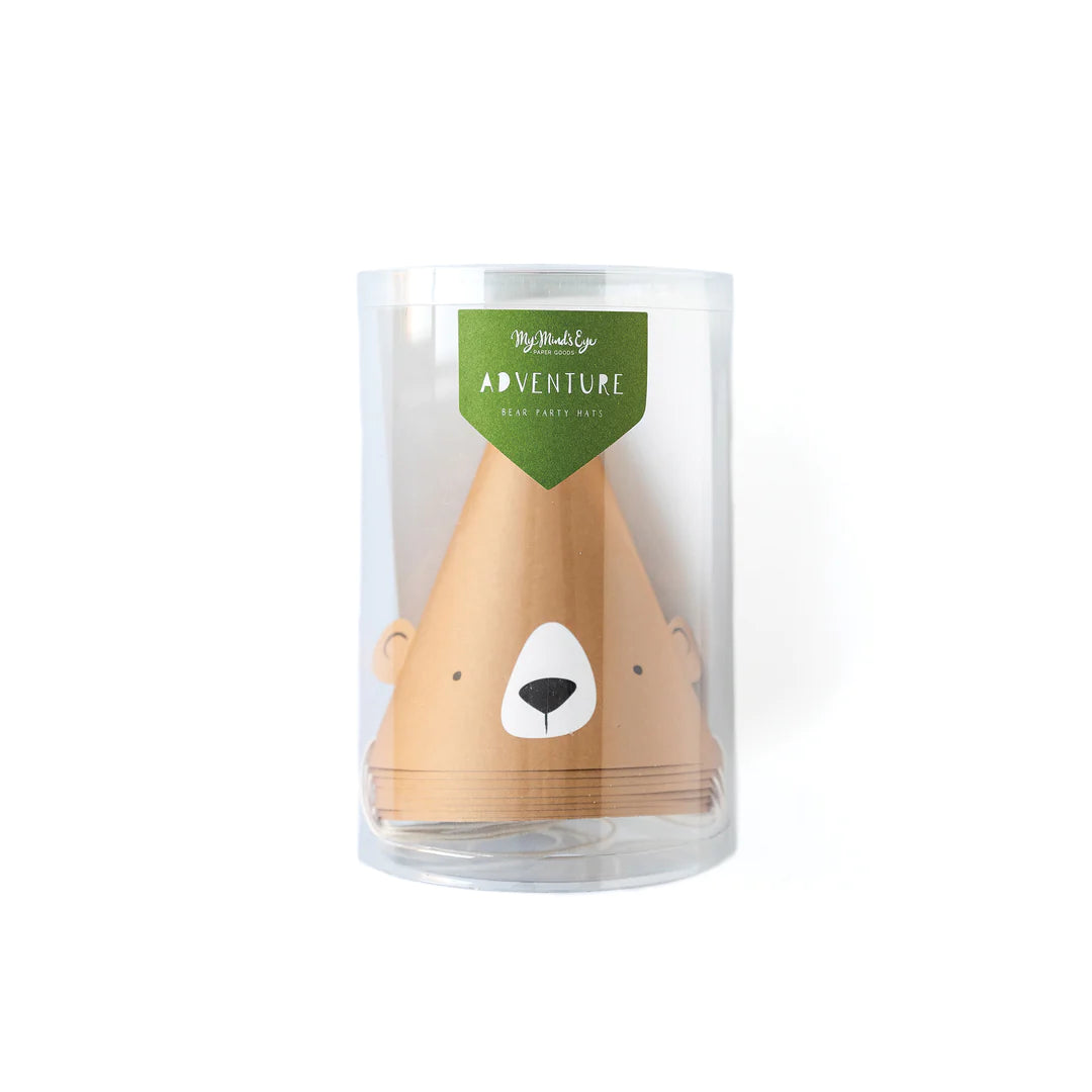 ADVENTURE BEAR PARTY HATS