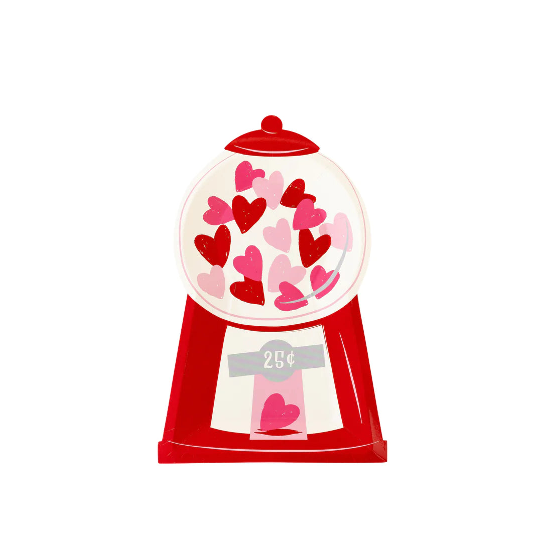 BUBBLEGUM MACHINE SHAPED PAPER PLATE