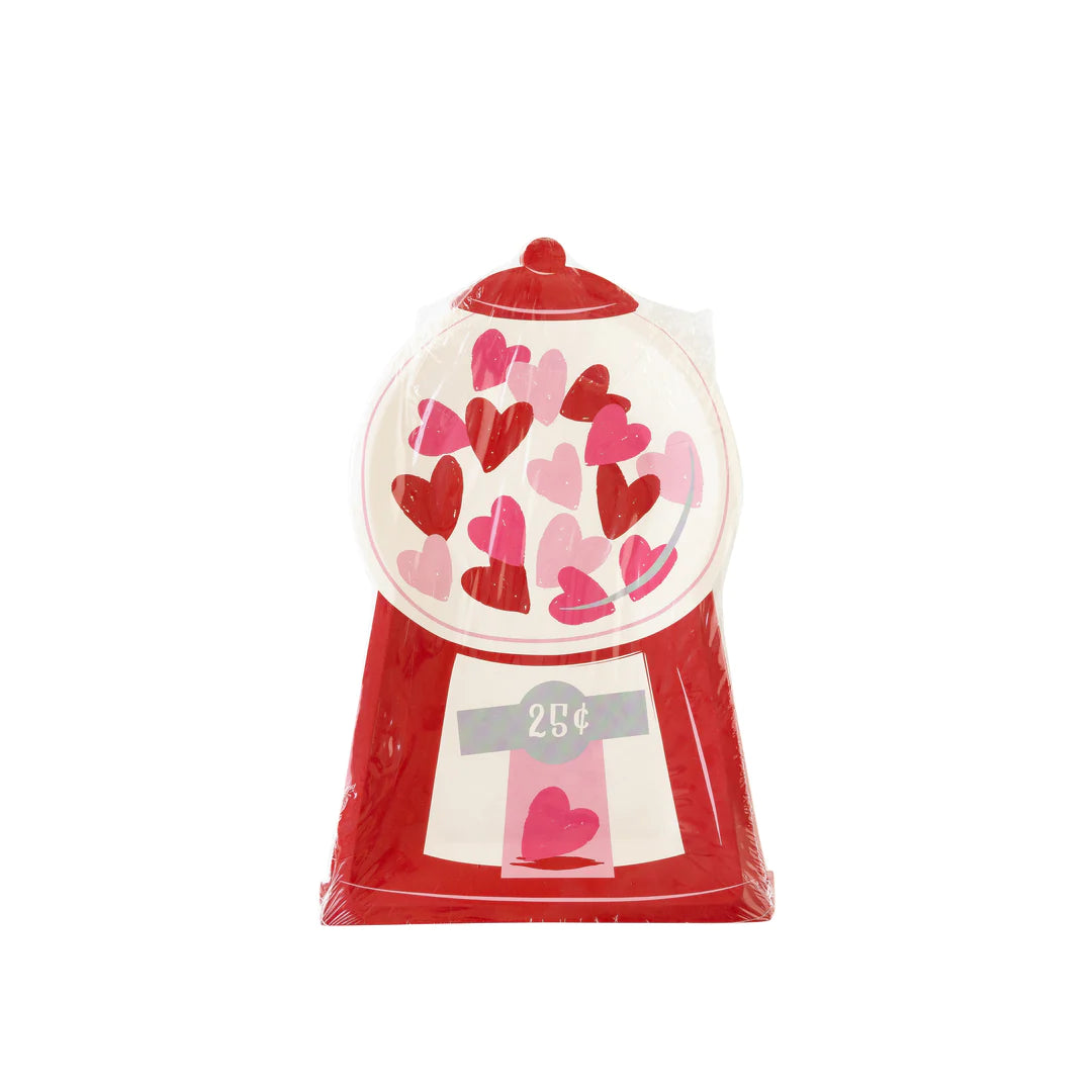 BUBBLEGUM MACHINE SHAPED PAPER PLATE