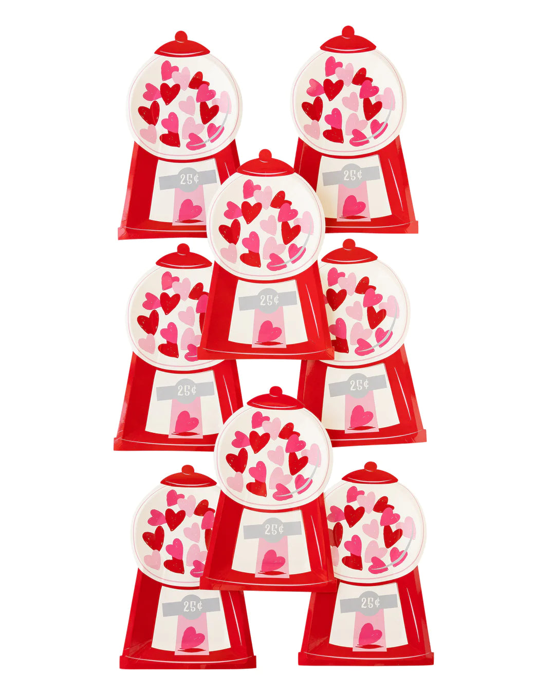 BUBBLEGUM MACHINE SHAPED PAPER PLATE
