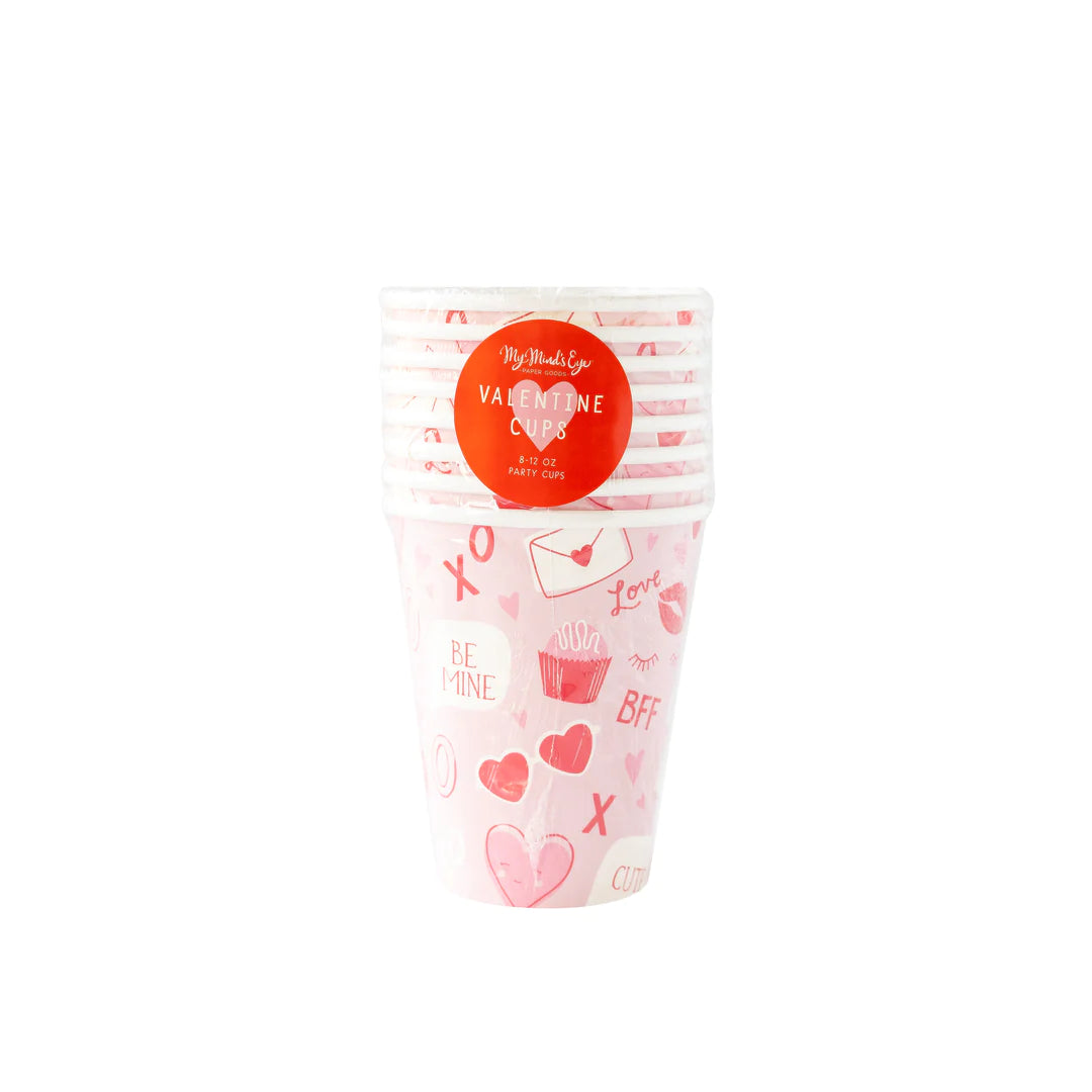 VALENTINE SCATTER PAPER PARTY CUPS