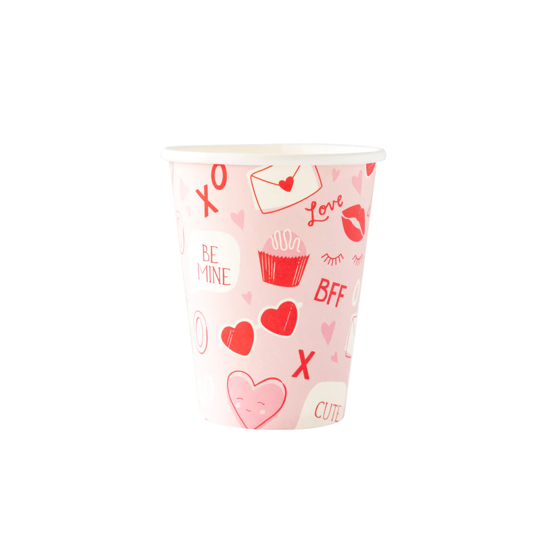 VALENTINE SCATTER PAPER PARTY CUPS