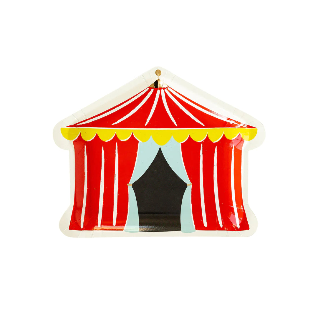 CARNIVAL TENT SHAPED PLATE