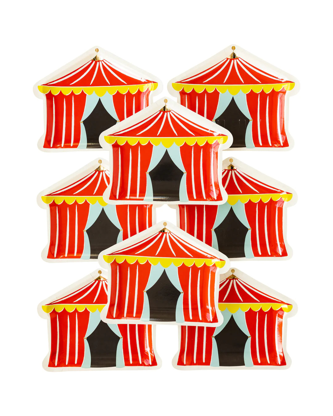 CARNIVAL TENT SHAPED PLATE