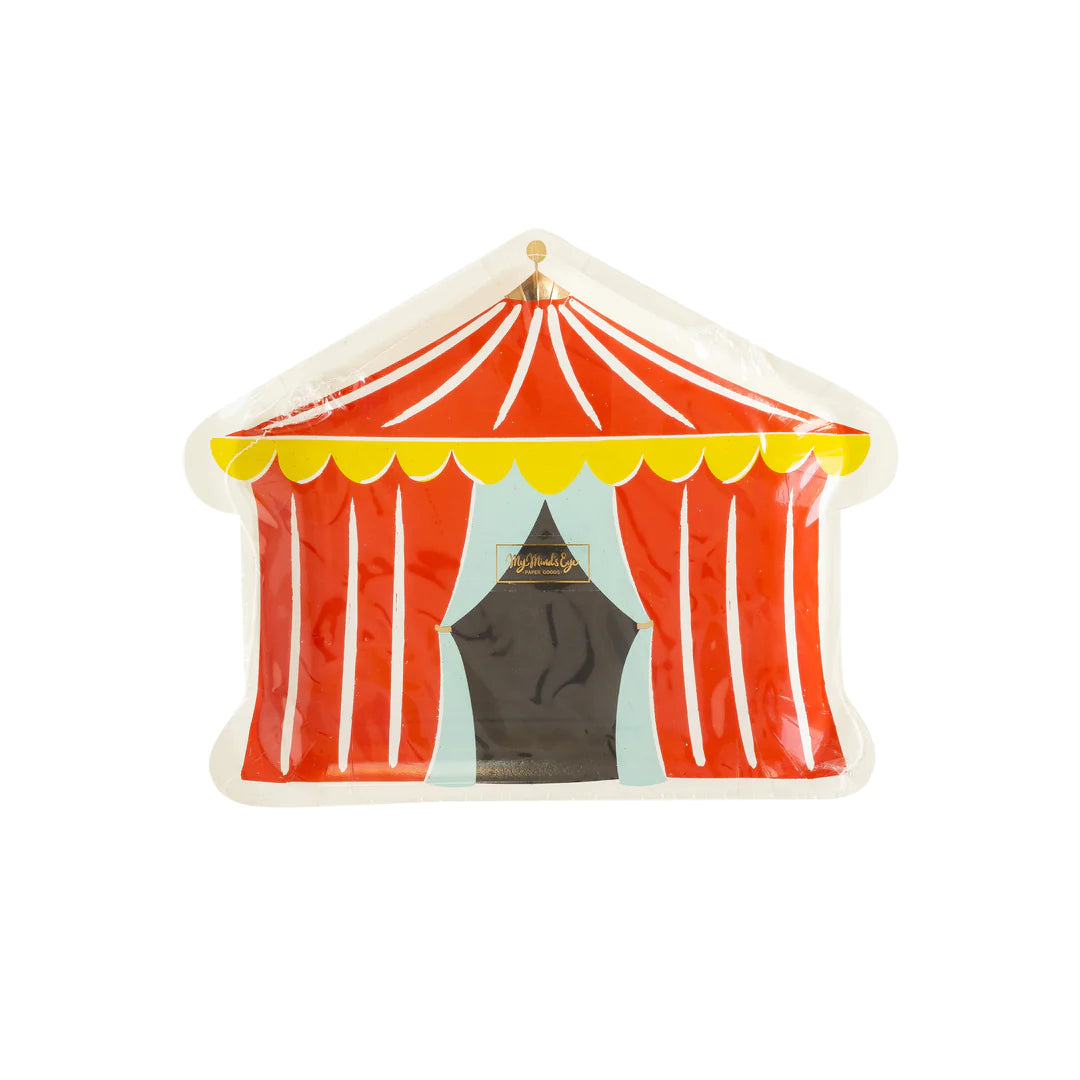 CARNIVAL TENT SHAPED PLATE