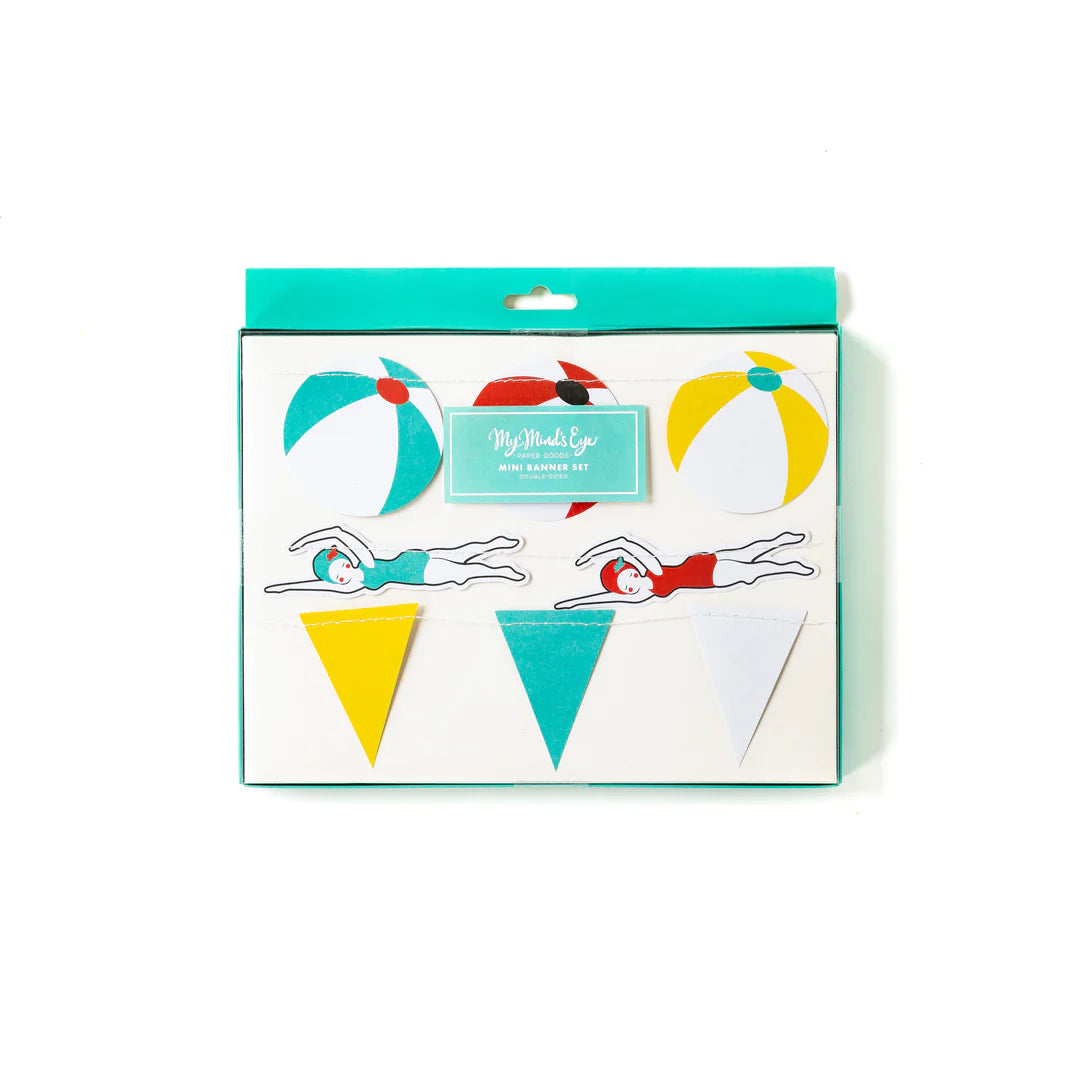 POOL PARTY MINI BANNER SET