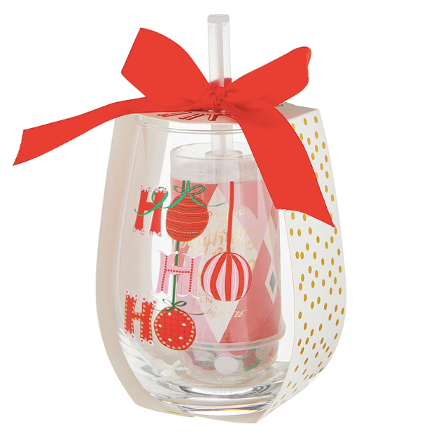 Wineglass & Popper Gift Set - Christmas is Everything Hohoho