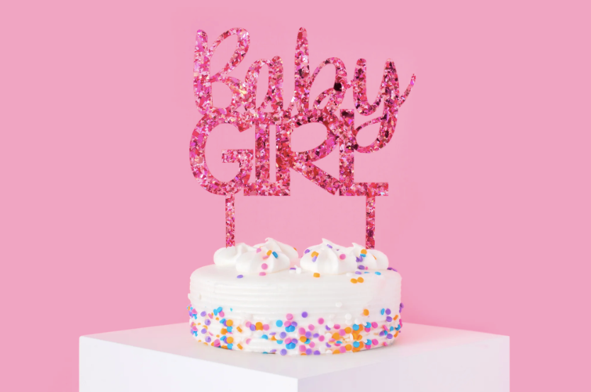 Baby Girl Cake Topper