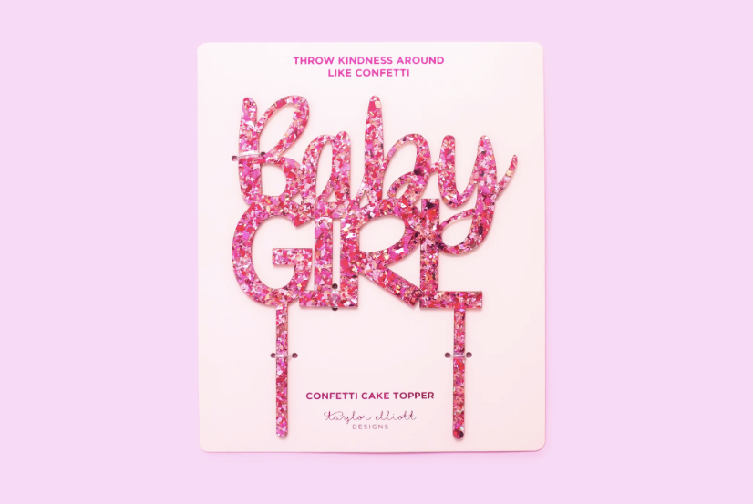 Baby Girl Cake Topper