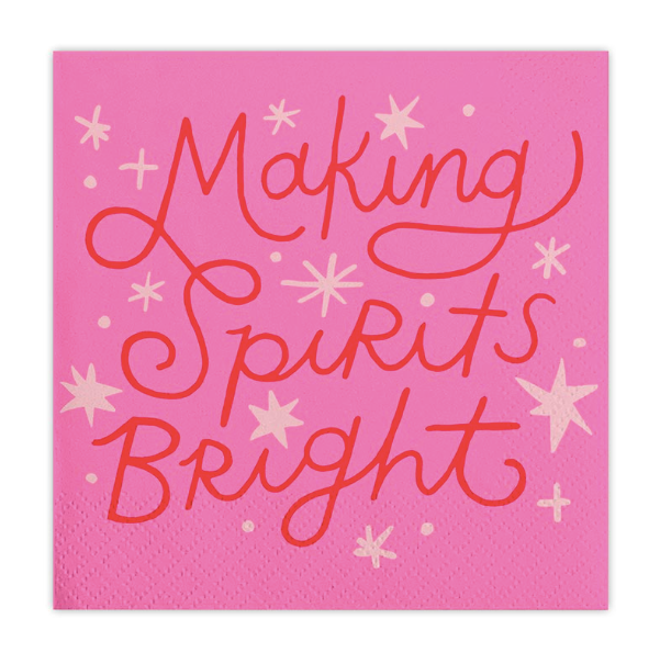 Beverage Napkins - Making Spirits Bright