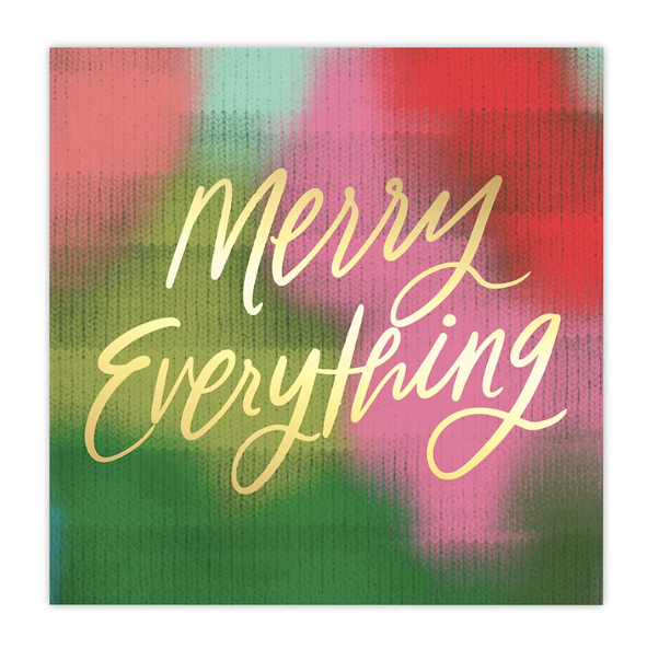 Thimblepress x Slant Foil Beverage Napkins - Merry Everything