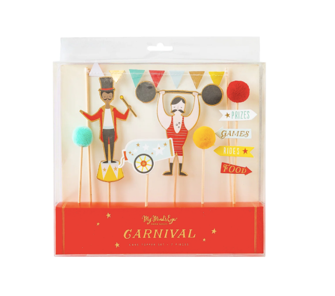 CARNIVAL CAKE TOPPER SET