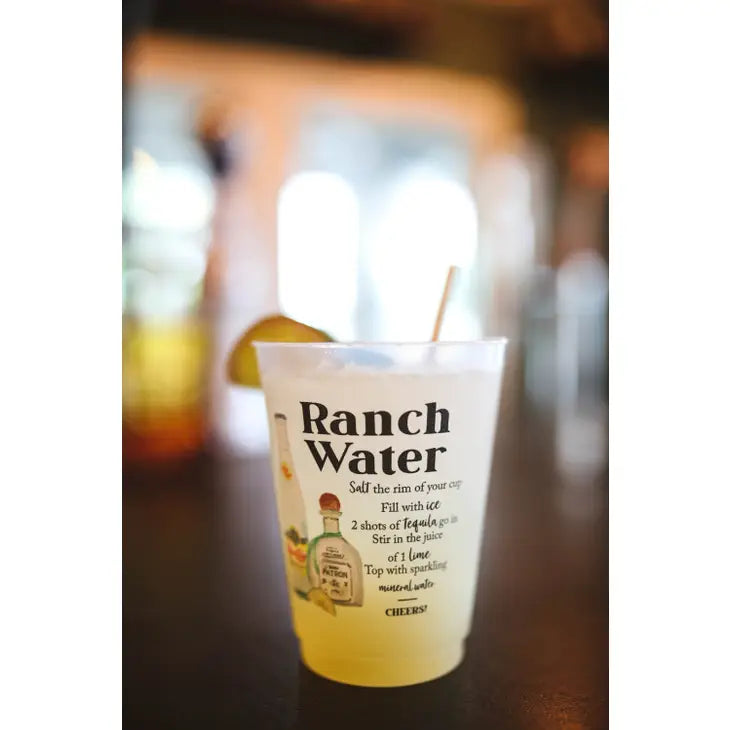 Ranch Water Recipe Frosted Cups