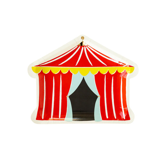 CARNIVAL TENT SHAPED PLATE