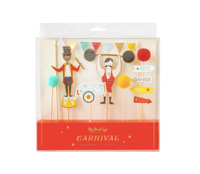 CARNIVAL CAKE TOPPER SET